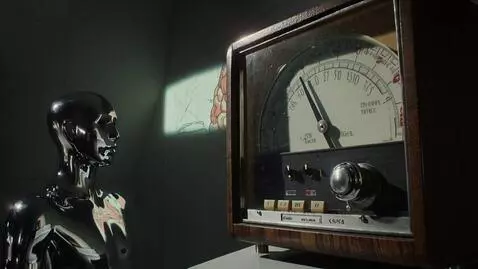 AI Video from prompt: Scene Description: The dial on the radio begins 