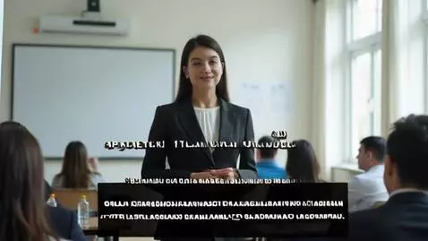 AI Video from prompt: Location: A bright and formal classroom at Aktob