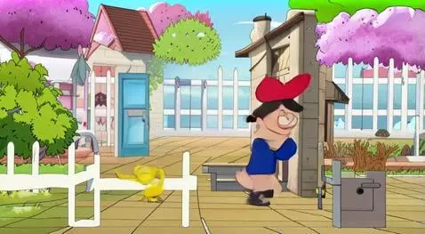 AI Video from prompt: Bird Pokémon chirp. The camera pans across the s