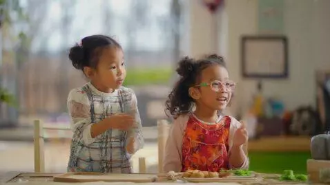 AI Video from prompt: adorable little girls