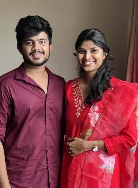 AI Video from prompt: Her dress turns into a small bikini and the guy 