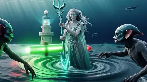 AI Video from prompt: Below the surface of the volatile Archipelagos, 