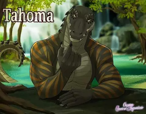 AI Video from prompt: Alligator lizard dude looking at you to come clo