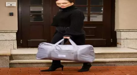 AI Video from prompt: remove the white patch on the bag