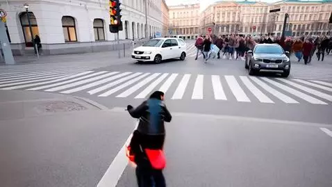 AI Video from prompt: Ultra-realistic CCTV footage, wide top-down angl