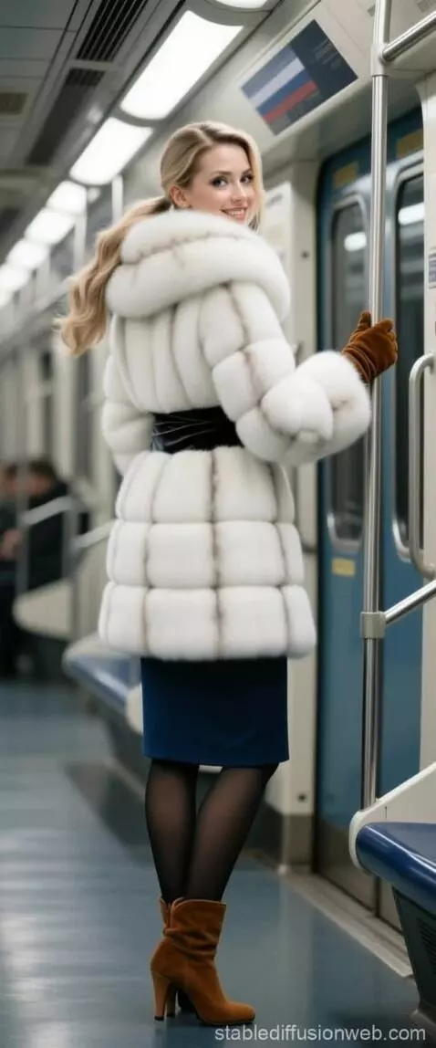 AI Video from prompt: pov. 35 years old, russian, winter strangeress r