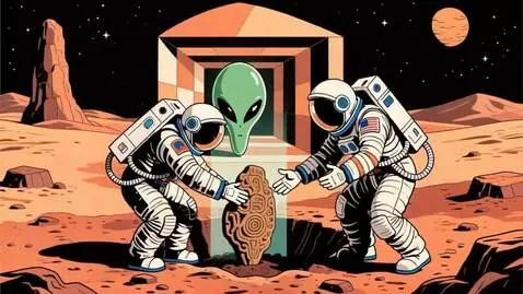 AI Video from prompt: prompt: astronauts @abcdj  @marseve @irax discov