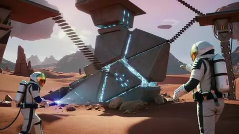 AI Video from prompt: prompt: astronauts @abcdj  @marseve @irax discov