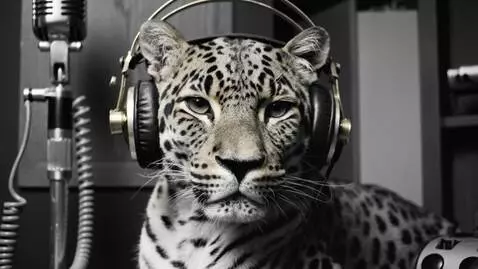 AI Video from prompt: Scene Description: A close-up of a leopard's fac