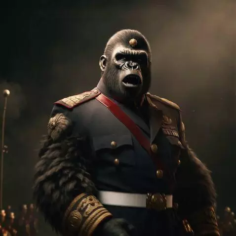 AI Video from prompt: fomo general addresses his troop and fires them 