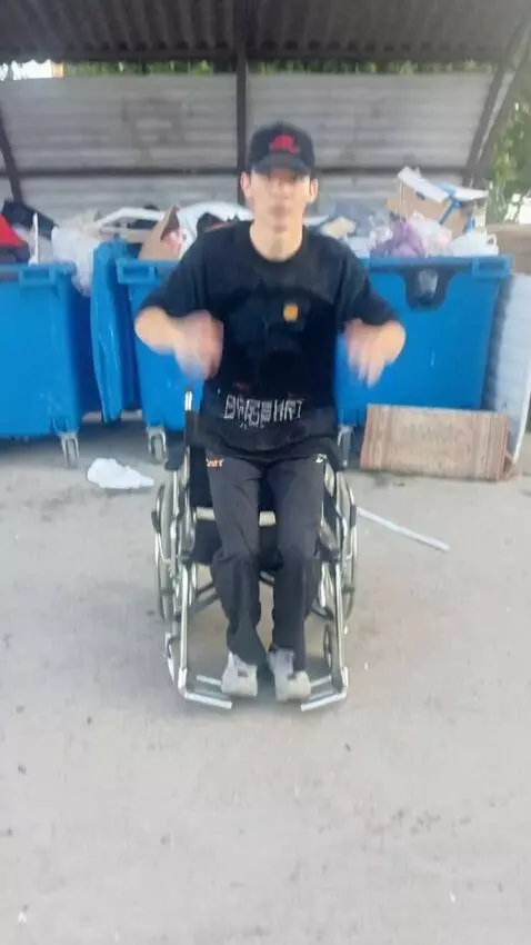 AI Video from prompt: Make him get up and fly like a superman