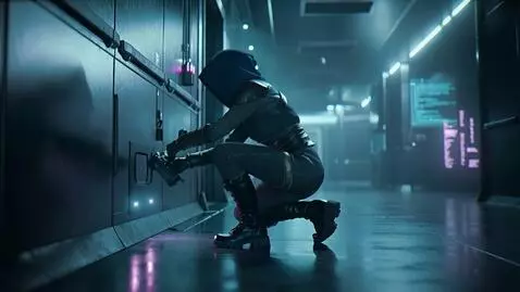 AI Video from prompt: Style: 2099 year. Cyberpunk cinematic short film
