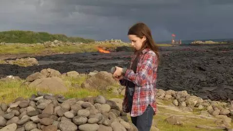 AI Video from prompt: Girl there are stones that pour out Girl there a