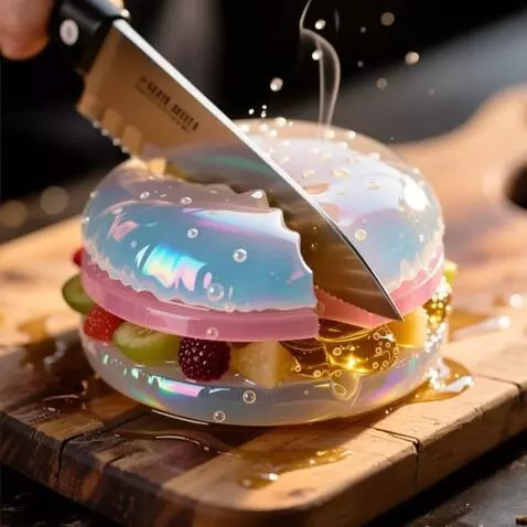 AI Video from prompt: Shot in an extreme macro perspective, the immacu