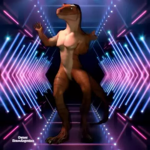 AI Video from prompt: Velociraptor dude is dancing like Michael Jackso