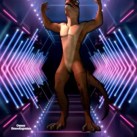 AI Video from prompt: Velociraptor dude is dancing like Michael Jackso