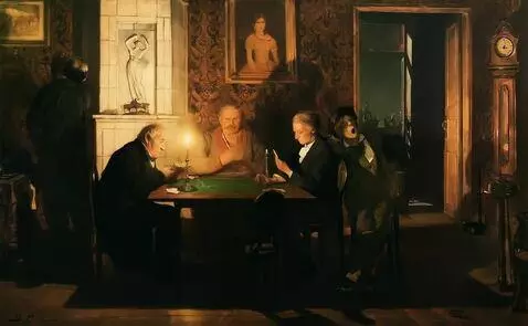 AI Video from prompt: People are playing cards