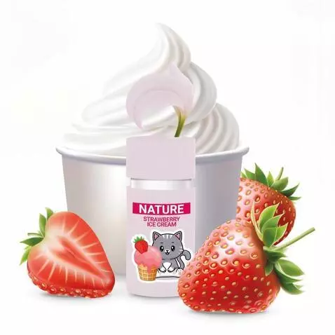 AI Video from prompt: A mint-green perfume bottle labeled "NATURE VANI