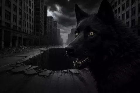 AI Video from prompt: Amazed werewolf speaks