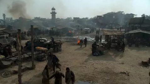 AI Video from prompt: A slow cinematic aerial sweep over an Indian coa