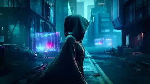 AI Video from prompt: Style: 2099 year. Cyberpunk cinematic short film