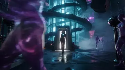 AI Video from prompt: Style: 2099 year. Cyberpunk cinematic short film