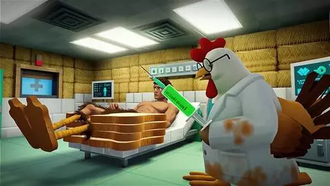 AI Video from prompt: TarzanCraft vs Mutant Chicken Doctor & Fortnite 