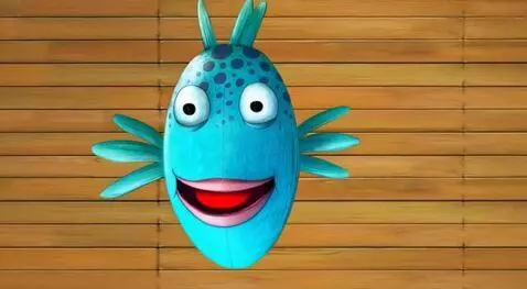 AI Video from prompt: Make this happy fish move from one side to anoth