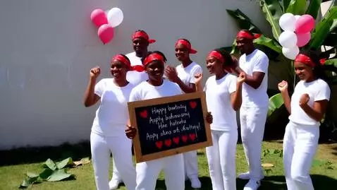 AI Video from prompt: Prompt (EN): “Cheerful outdoor celebration in a 