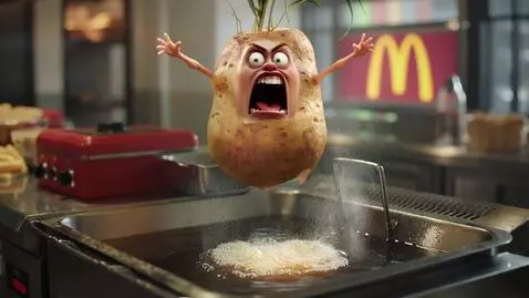 AI Video from prompt: A hyper-realistic, cinematic 3D animated potato 