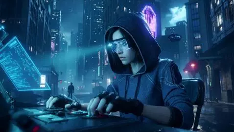 AI Video from prompt: Style: 2099 year. Cyberpunk cinematic short film