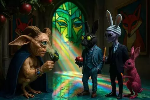 AI Video from prompt: The pipe smoke rises slowly forming the shape of