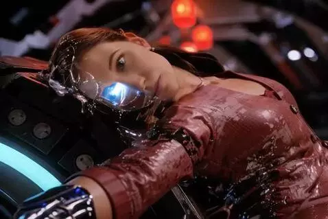 AI Video from prompt: The Terminator is attached to a magnet that caus