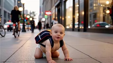 AI Video from prompt: реалистичное видео , изображение 4к, младенец в 