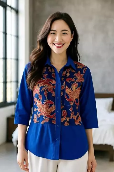 AI Video from prompt: The model walks elegantly toward the camera and 