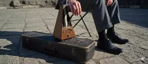 AI Video from prompt: the arms and hands of a man dressed in classic g