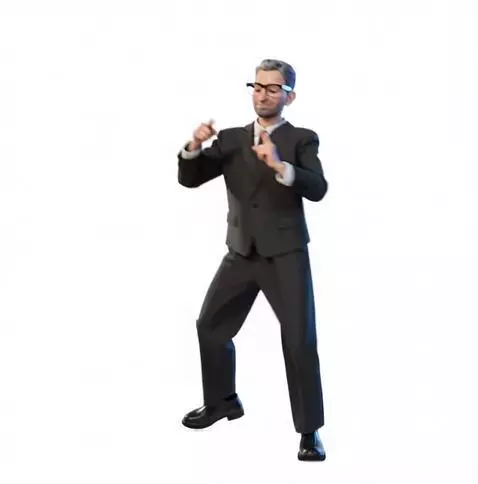AI Video from prompt: Make this avatar dance to a jazz style song in a