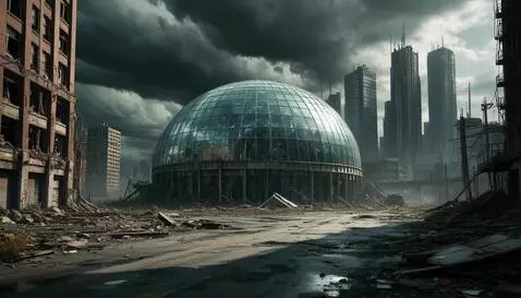 AI Video from prompt: Slowly coming closer to the building