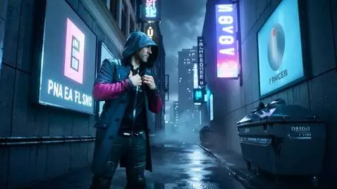 AI Video from prompt: Style: 2099 year. Cyberpunk cinematic short film