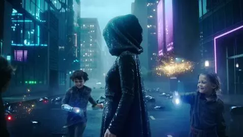 AI Video from prompt: Style: 2099 year. Cyberpunk cinematic short film