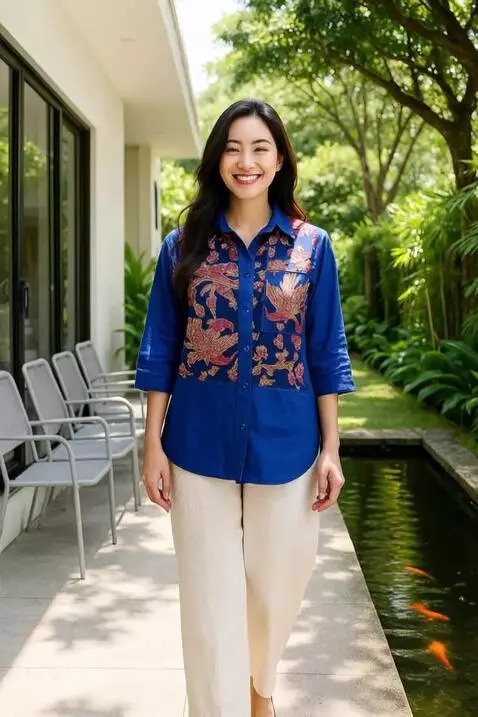 AI Video from prompt: The model walks elegantly toward the camera. Occ