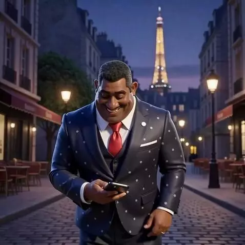 AI Video from prompt: He walks up and says, "The mayor is on the line.