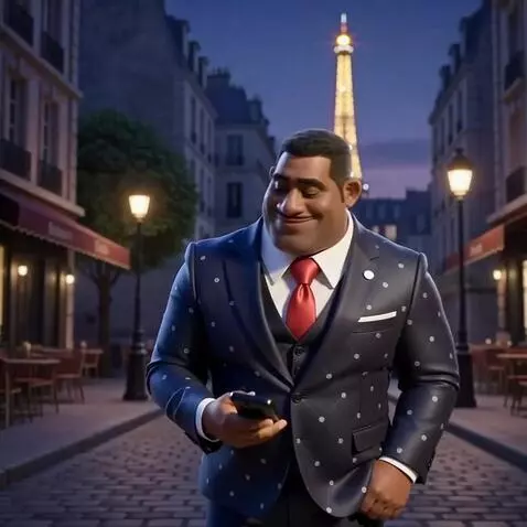 AI Video from prompt: He walks up and says, "The mayor is on the line.