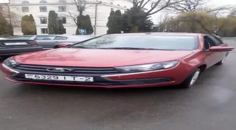 AI Video from prompt: Создай видео как моя машина едет с молнией из му