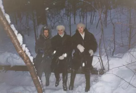 AI Video from prompt: girls playing snowballs