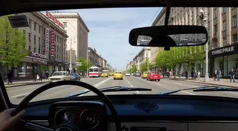 AI Video from prompt: Экстремальное вождение автомобиля на большой ско