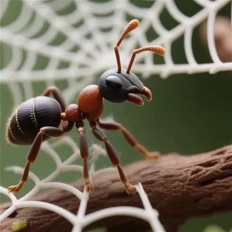 AI Video from prompt: В начале слышался страшный звук паутины, паутина