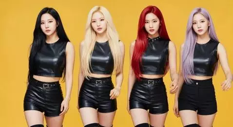 AI Video from prompt: Four girls kpop she walking