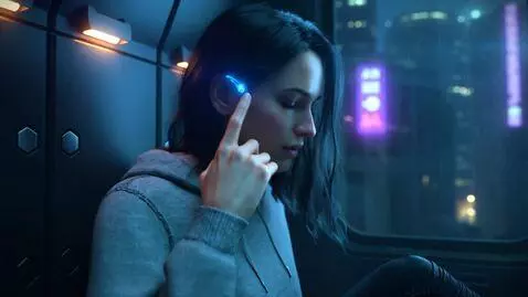 AI Video from prompt: :Style: 2099 year. Cyberpunk cinematic short fil