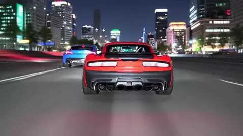 AI Video from prompt: Сделай видео где моя машина гоняется с Молнией М